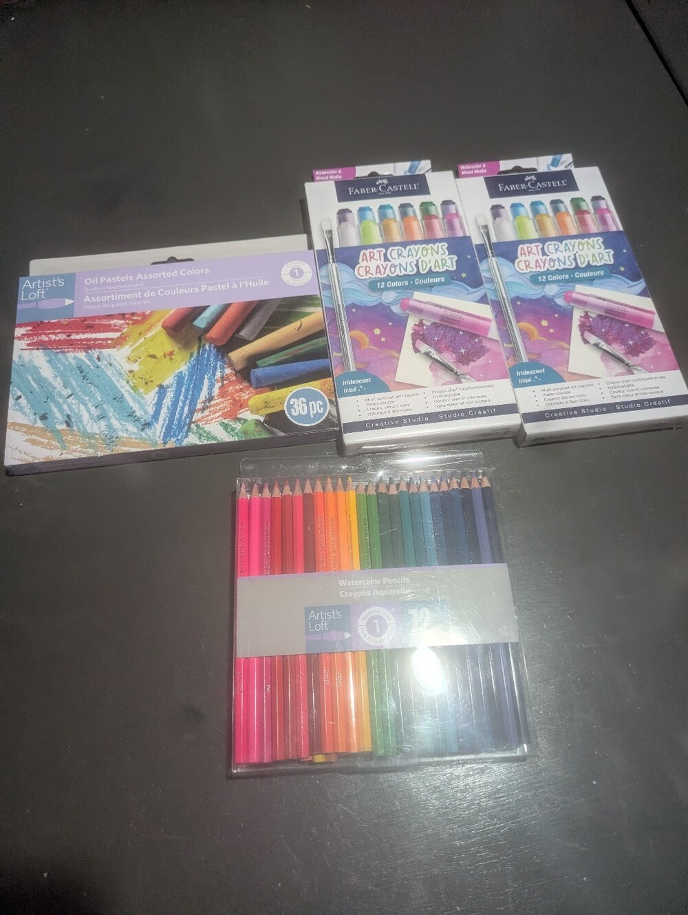 Artist Bundle Set New 36ct Oil Pastels, 72ct Colored Pencils 24ct Art Crayons